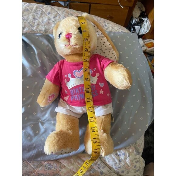 Build-A-Bear Workshop Birthday Princess Jointed Rabbit Stuffed Plush Toy - Picture 8 of 12